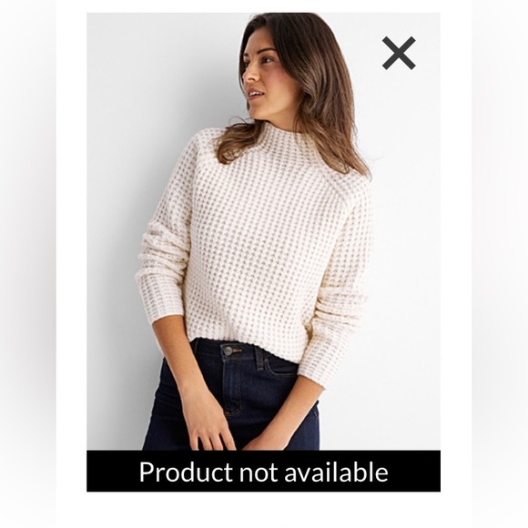Contemporaine mock neck waffle sweater. Perfect condition. Very warm and cozy - Picture 1 of 4